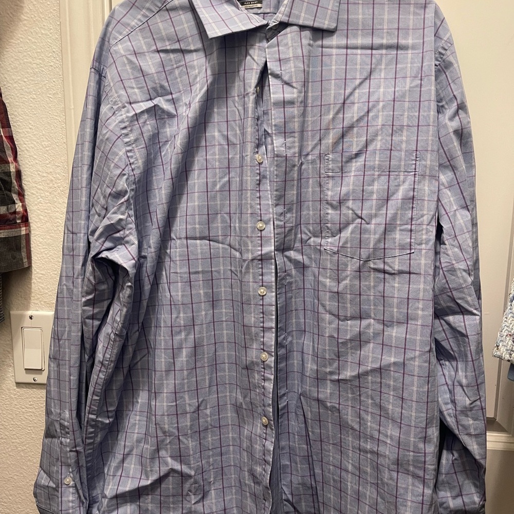 Men's Blue Checkered Shirt